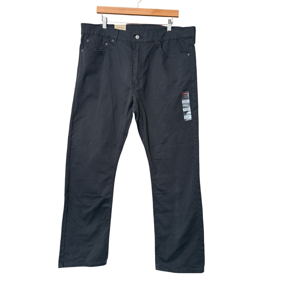 NEW Levi’s 513 SLIM STRAIGHT
STRETCH SITS BELOW YOUR WAIST DARK GRAY PANTS 38x30